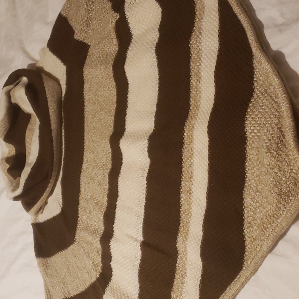 Sweater size M Brown and Tan Stripes